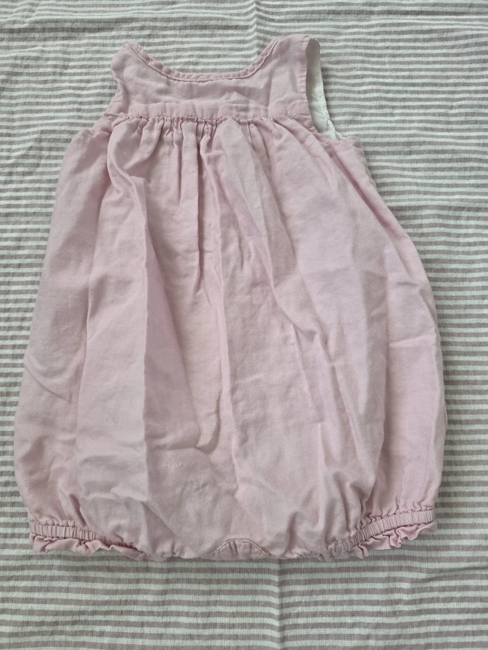 Ralph Lauren Smocked Bubble Romper | Pink | 6M